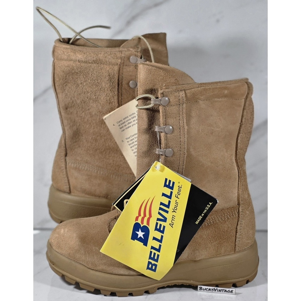 USA Army Combat Boots Belleville Gore Tex Size 5.0  Desert Tan ICWR NWT Gorpcore